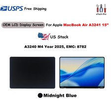 OEM LCD Display Screen Assembly For Apple MacBook Air A3241 M4 15'' Midnight