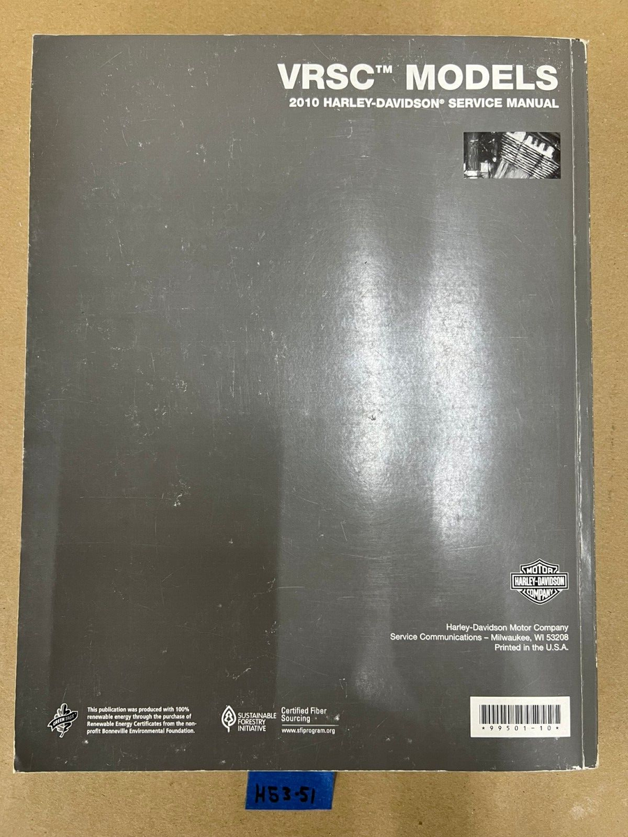 Harley-Davidson 2010 VRSC V Rod Models Service Manual 99501-10 | eBay