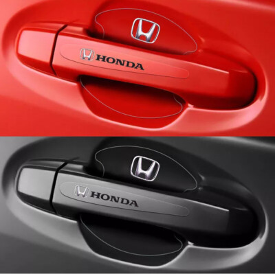 8PCS/SET Invisible Car Door Handle Bowl Anti-Scratch Protector Sticker for Honda