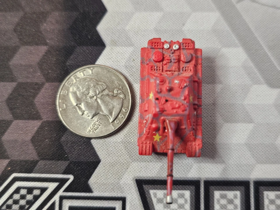 Micro Machines WWII German JAGDPANTHER V Tank Red Camo - Image 4 of 4