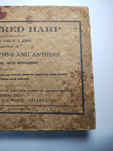 The Sacred Harp B.F. White E.J. King 1911 4th Edition Rare Historical Antique π - Picture 23 of 24