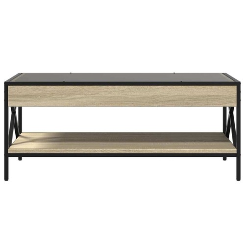 Couchtisch mit Infinity-LED Sonoma-Eiche 90x50x38 cm - Bild 6 von 11