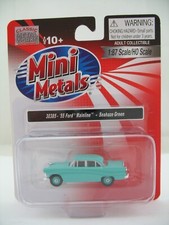 Mini Metals HO Model 30385: 1955 Ford Mainline, Seahaze Green, MOC