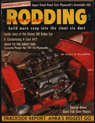JULY 1964 RODDING & RE-STYLING MAGAZINE, '30 FORD ROADSTER, 289 COMET