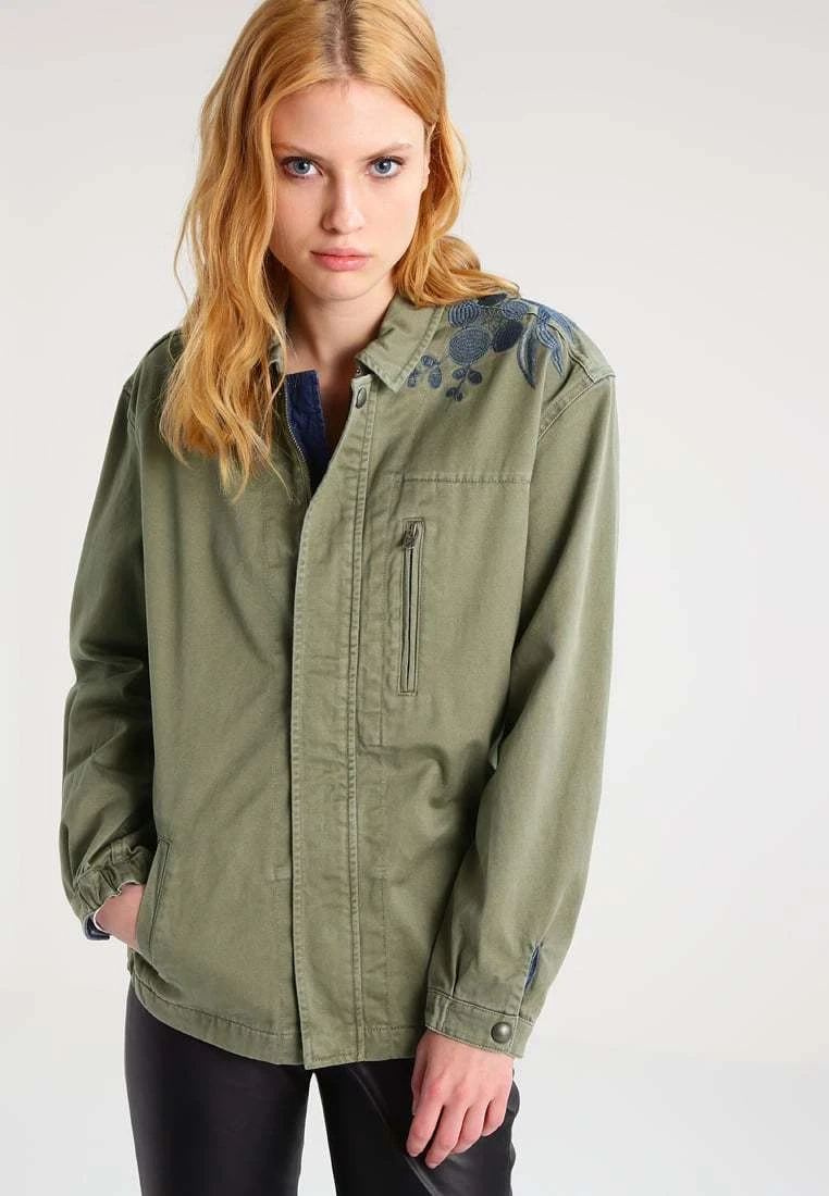 Scotch Soda Womens Army Jacket with Embroidery GREEN eBay