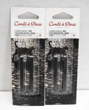 Conte a Paris 2B Sketching Crayons Black Lot Of 4 Drawing Illustration Artists