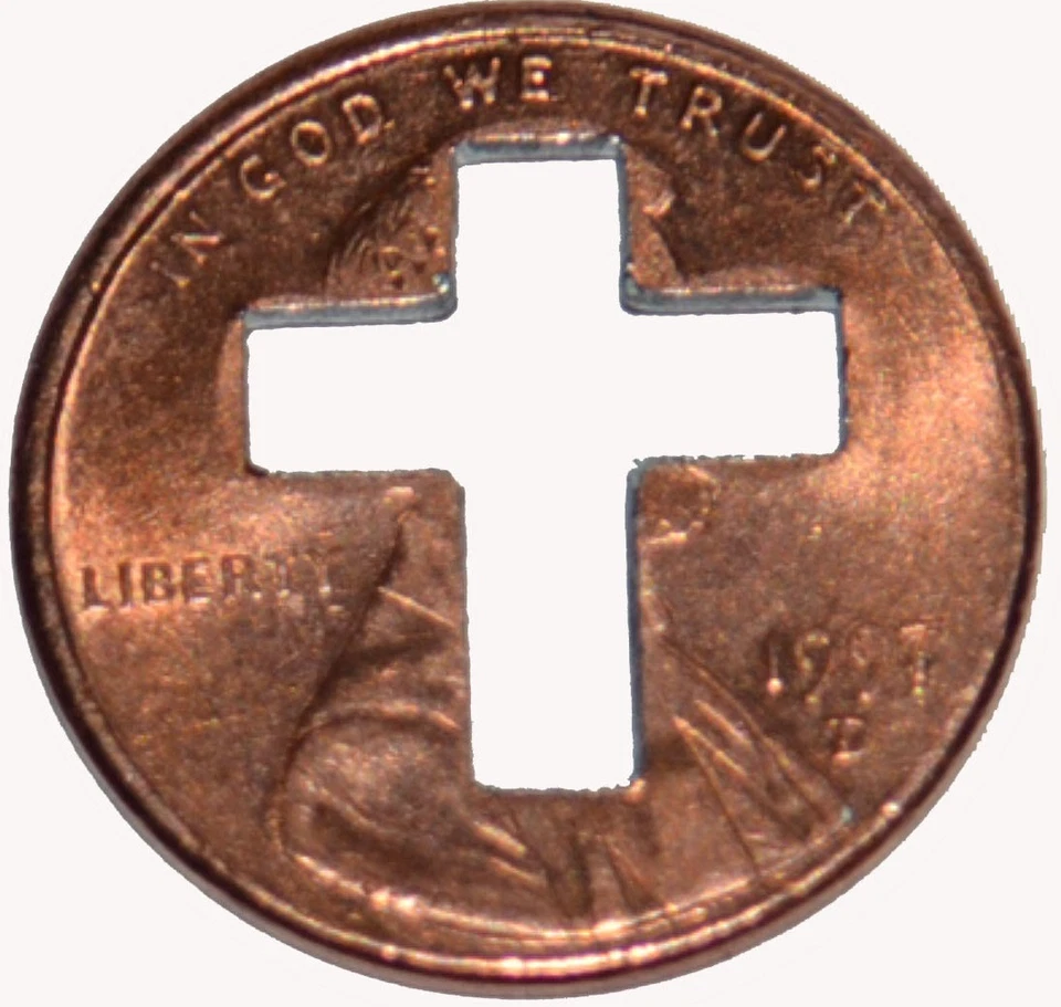 Cross Pennies, Pennies for Christian Ministries + Punch out's 1958 a 2023 Foto 2 de 4