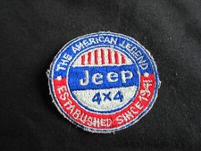 Jeep 4x4 The American Legend 1941 Vintage Patch Handmade Nose Art V8 US Car Rod