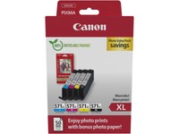 Canon CLI-571XL Cyan - Magenta- Gelb -Schwarz Pixma MG5750 + Fotopapier 0332C006