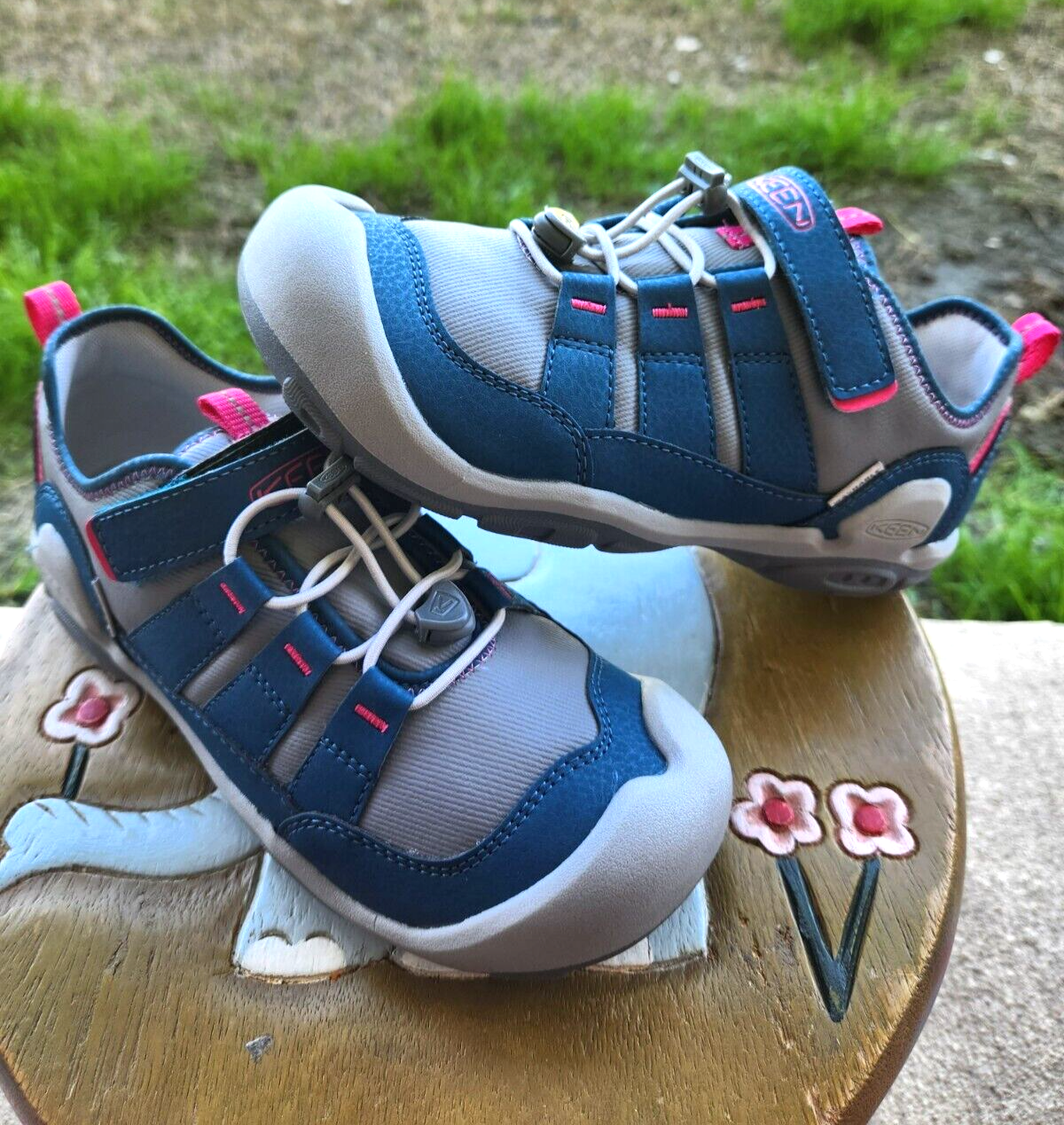 Keen Knotch Hollow Sneaker "Rosa Blu Grigio" Ragazza NUOVISSIME PS 3Y