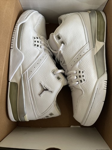air jordan flight 23 white metallic silver