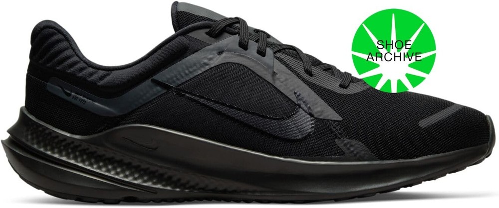 NEW Men's Sz 10-12 Nike Quest 5 Triple Black Smoke Grey DD0204-003 1A