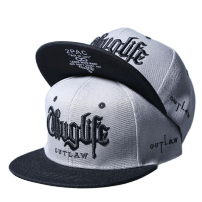 NEW Baseball Cap 2Pac Thug Life Rap Hat Snapback Tupac Adjustable Flat Men