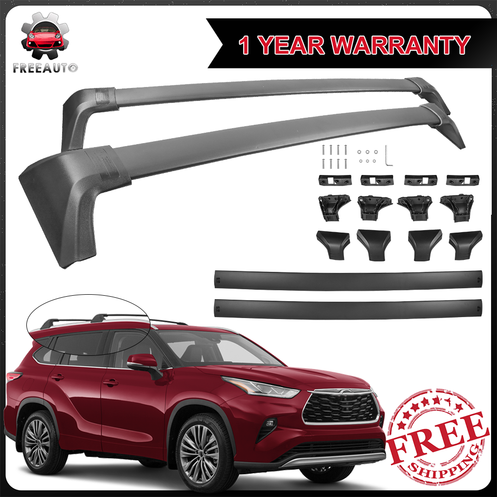 Pair Set Roof Rack Cross Bars For 2020- 2022 Toyota Highlander XLE