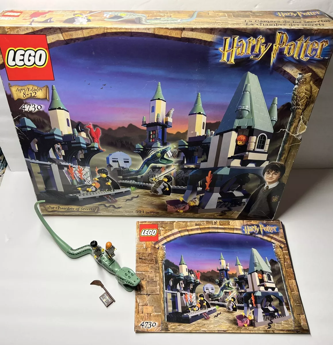 Lego HARRY POTTER BASILISK SNAKE PARTS ONLY From SET 4730