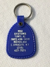 MGI Systems Tempe AZ & E Syracuse NY Keychain, Arizona New York Key Ring