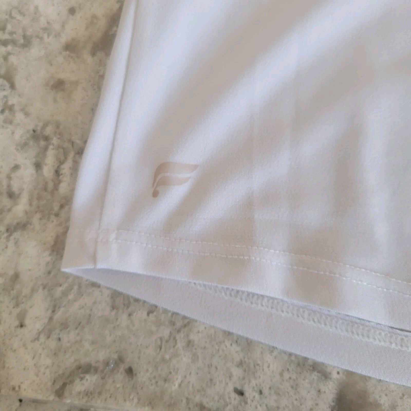 Fabletics White Workout Activewear Sleeveless Tan… - image 5