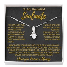 To My Soulmate Necklace, Birthday Gifts For Her, Christmas Gift For Soulmate