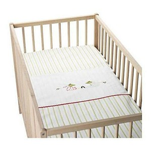 Nwt Ikea Fabler Groda Crib Duvet Cover Set With Frogs In White Ebay