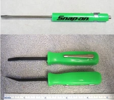 Snap On Pocket Screwdriver & 2 Pocket Mini Pry Bar Tools  **Green**  *NEW*