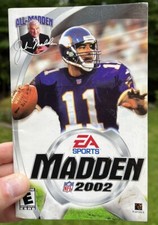 PlayStation 2 EA Sports Madden 2002 Football MANUAL ONLY