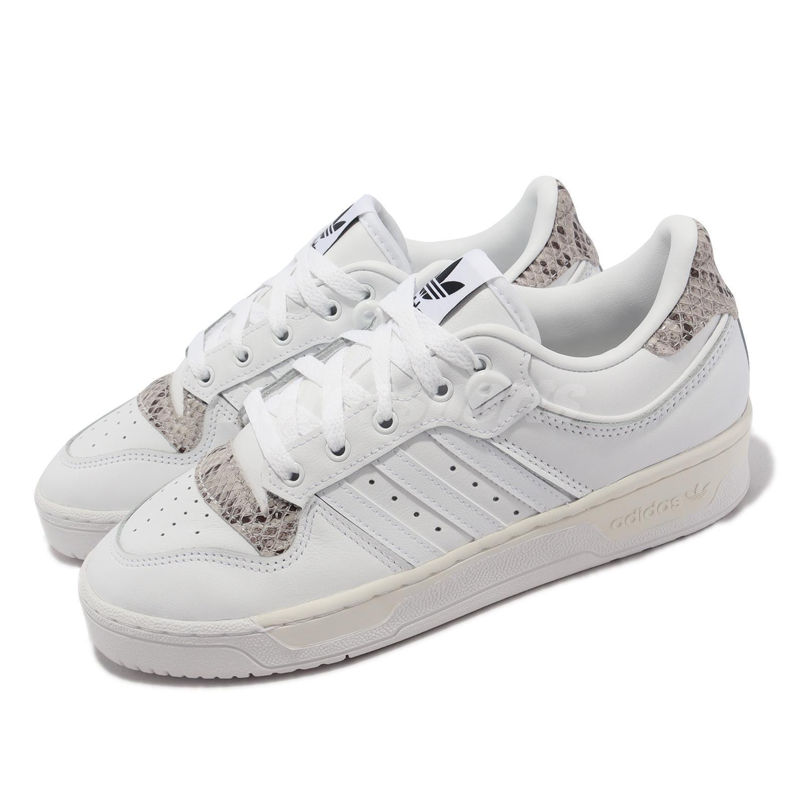 adidas Originals Rivalry Low 86 W White Snakeskin Women Casual Lifestyle  HQ7019