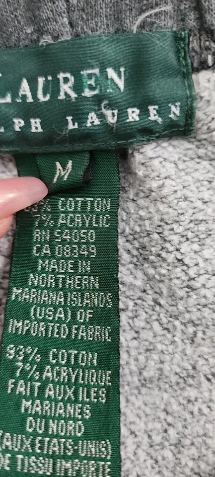 LAUREN RALPH LAUREN WOMEN'S Sz M  Gray Sweatpants Stretch Elastic Waist Pants - Image 2 of 4