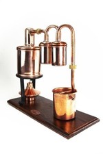 CopperGarden Alambic Caraïbes 0,5 L avec brûleur| Pour dstillation de rhum