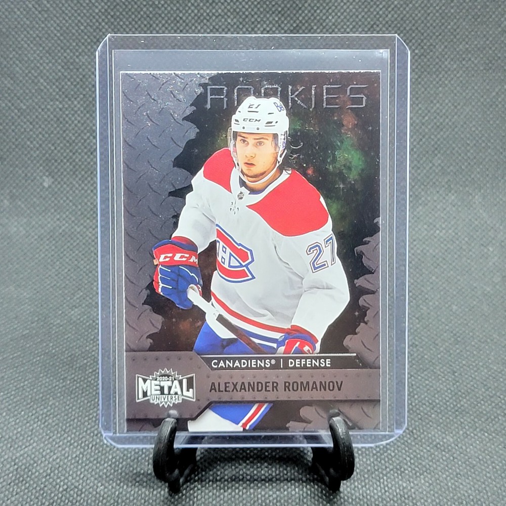 2020-21 Skybox Metal Universe ALEXANDER ROMANOV #137 Base ROOKIE RC Canadians