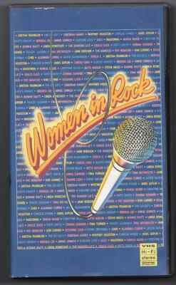 Women in Rock VHS 1987 TINA TURNER Madonna WHITNEY HOUSTON Pat Benatar BANGLES