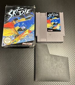 Nintendo - NES - Spiel - SKI OR DIE - gebraucht - PAL B - OVP