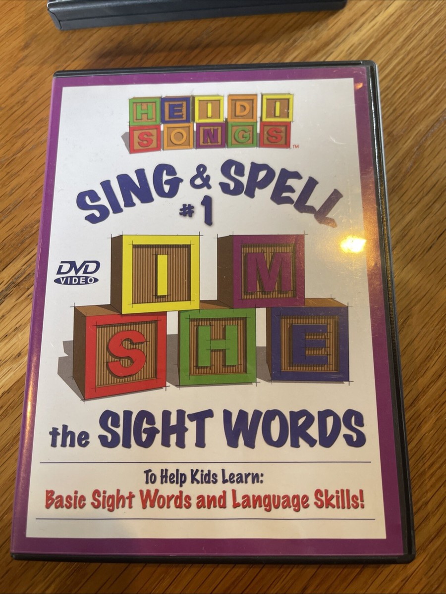 ミュージック SID CD&DVD Sing & Spell The Sight Words Vol 1 DVD 2004 Heidi Songs
