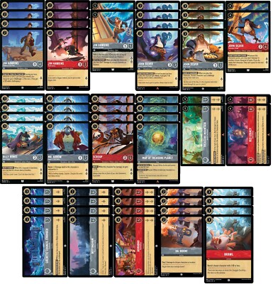 Treasure Planet Disney Lorcana Deck - Custom Built - Very Powerful