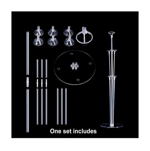 Table Balloon Stand Kit for Birthday, Wedding Party, Anniversary Decor - 4 Pack - Imagen 13 de 14