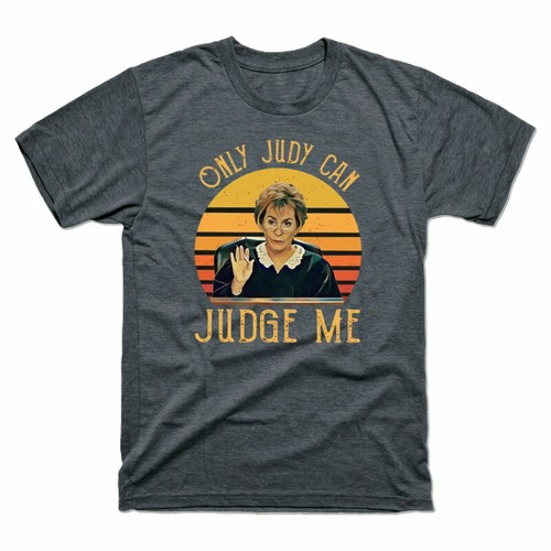 Judy Cotton Men's Can Judy Tee Sunset Retro Sheindlin Me Only Vintage Judge - Picture 3 of 3