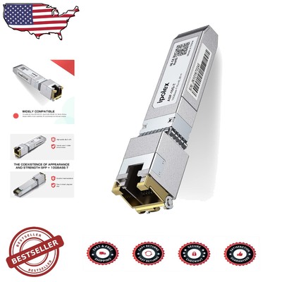 Reliable 10G RJ45 SFP+ Transceiver, 80m Range, Tested for Full Compatibility