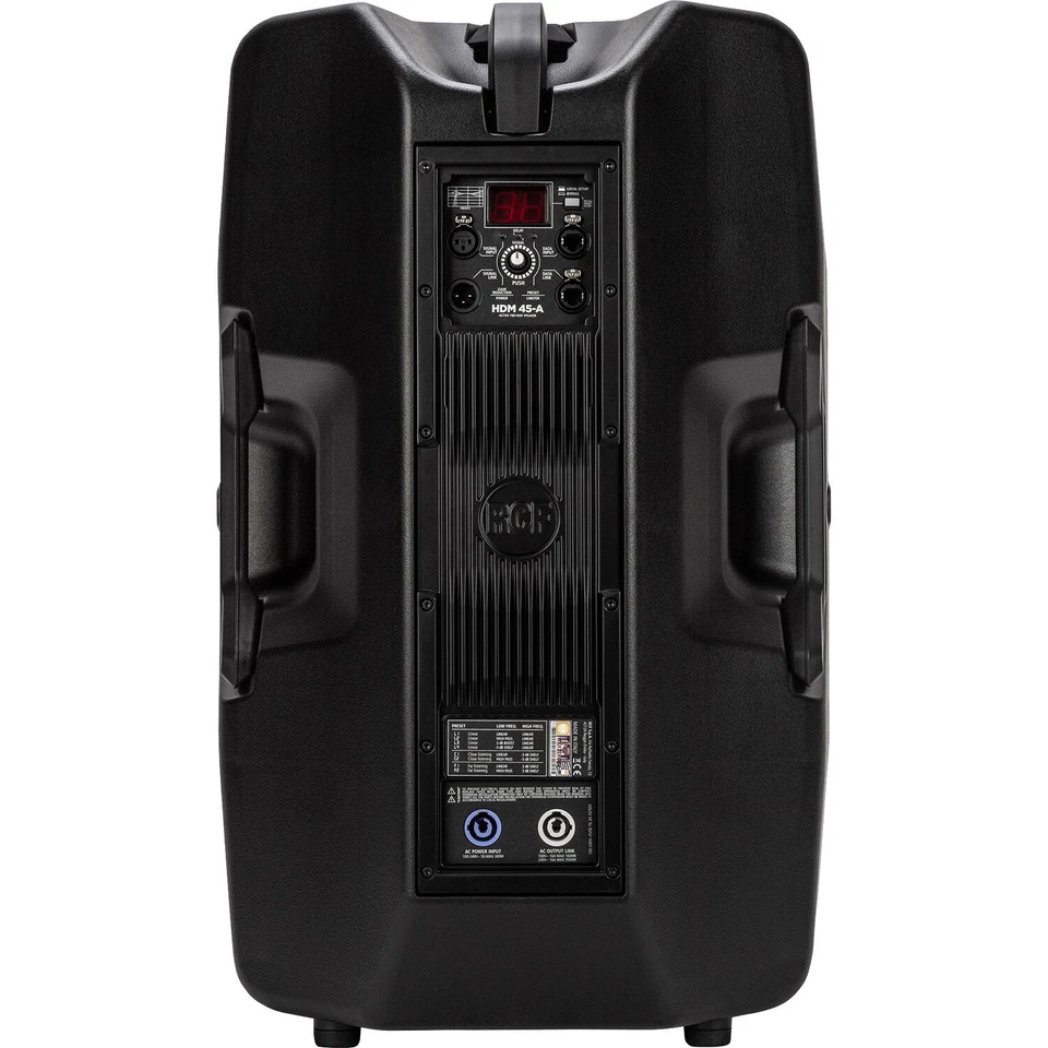 RCF HD45-A Active 2200W 2-Way 15" Live Sound Powered Speaker (RDNet on Board) - Image 4 of 4