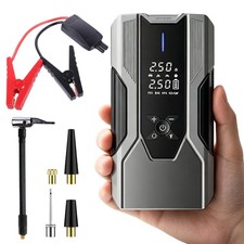 Autostarthilfe 8000A 12V Batterie Booster mit Luftpumpe 150PSI USB Powerbank LED