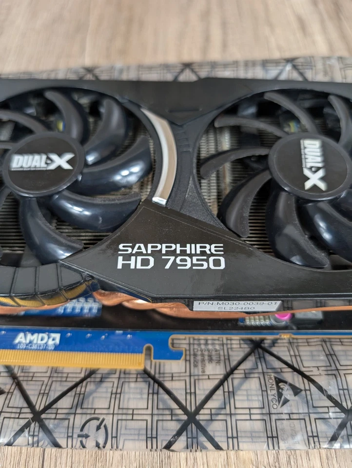 Sapphire Dual-X Radeon HD 7950 3GB GDDR5 Graphics Card PCI-E HDMI DVI Untested - Image 2 of 4