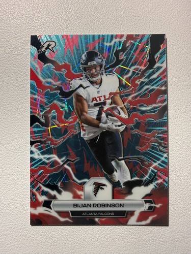 2025 Topps Resurgence Bijan Robinson Sky Blue and Pink Shock Atlanta Falcons #5