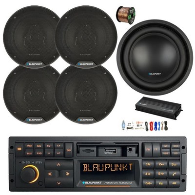 Blaupunkt FRANKFURT Bluetooth Radio, Amp, Kit, 10'' Sub, 4x 6'' 40W Speaker,Wire