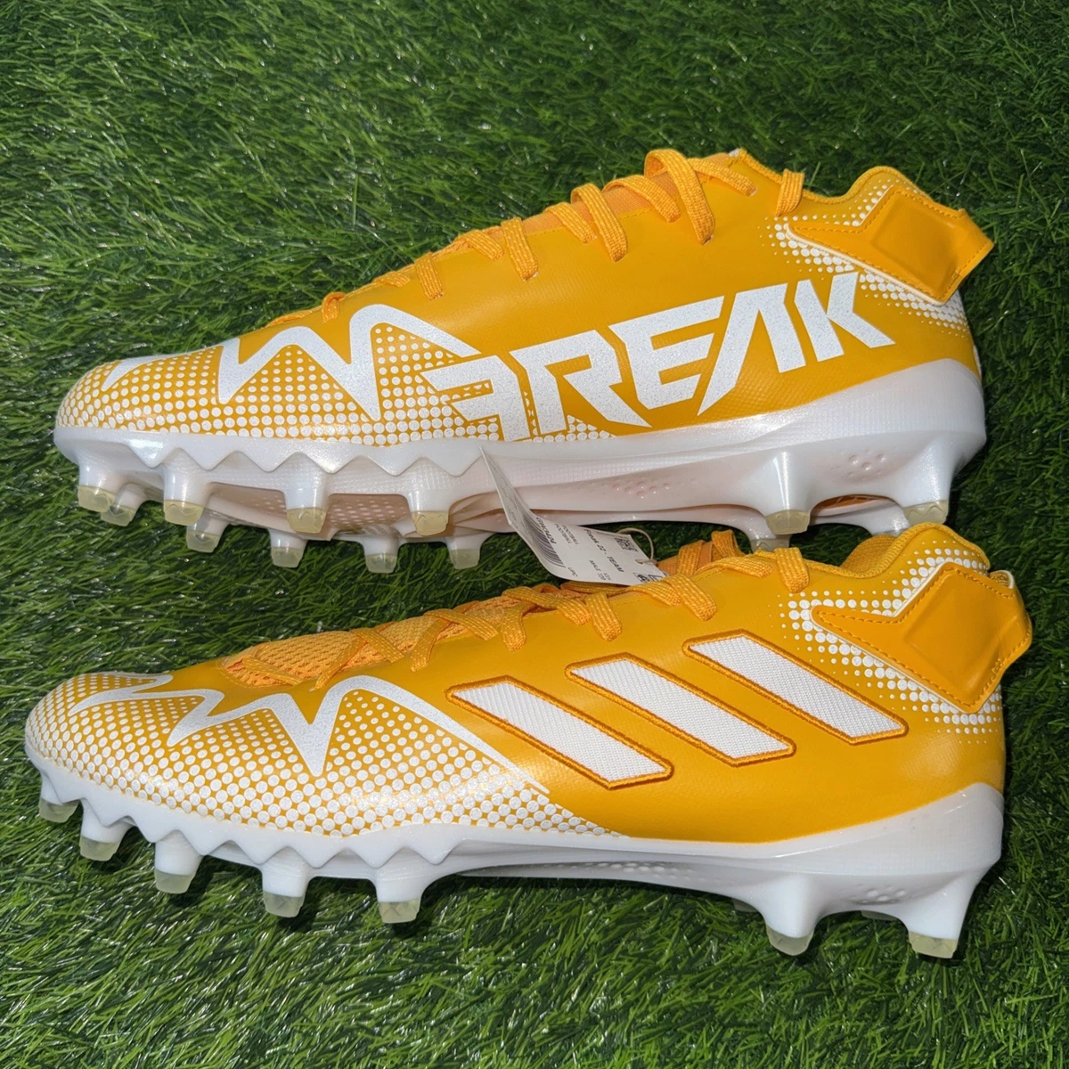 NEW Adidas Adizero Electric Football Cleats White & Gold IE4381 Men Size 12.5NWT Adidas Adizero Electric + Football Cleats | Mercari main image 2