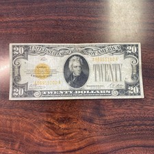 1928 U.S. $20.00 Gold Certificate - Series of 1928 / Gold Seal / Nice Note!