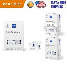 Individually Wrapped Anti-Fog Wipes, 120 Count - Clear Vision Everywhere You Go