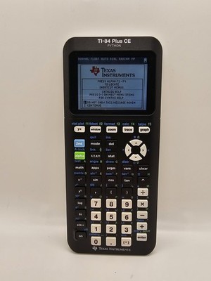 Texas Instruments Ti-84 Plus CE Graphing Calculator - Black