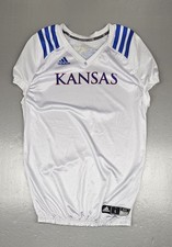Adidas Kansas KU Jayhawks Practice Jersey Mens Large. Blank Team Issued 2021