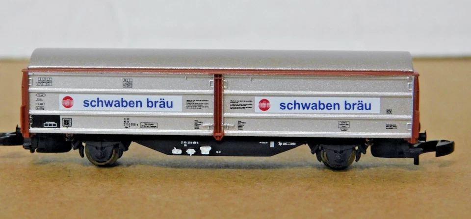 Marklin Z 82558 DB Era VI Sliding Wall Wagons and Culmeyer Road Roller Set NIB - Image 4 of 4