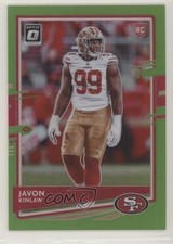 2020 Panini Donruss Optic Rookies Lime Green Prizm 2/35 Javon Kinlaw #115 08lb