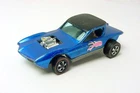 1960s HOT WHEELS REDLINE PYTHON METALLIC BLUE w BEIGE INTERIOR HK