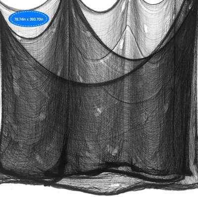 Halloween Creepy Cloth Giant (80 X 400 In.) Scary Gauze Cloth Spooky Halloween D